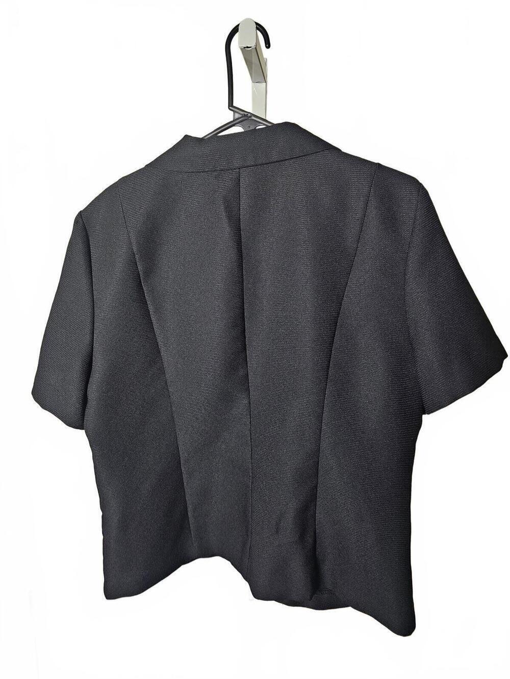 Sweet Suit Black Short Sleeve Blazer Jacket Size 18 - Picture 2 of 5
